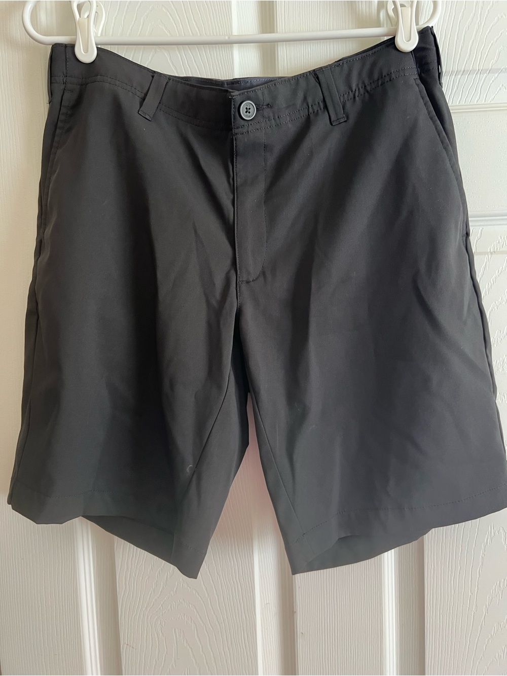 bcg Black Flat-Front Performance Shorts